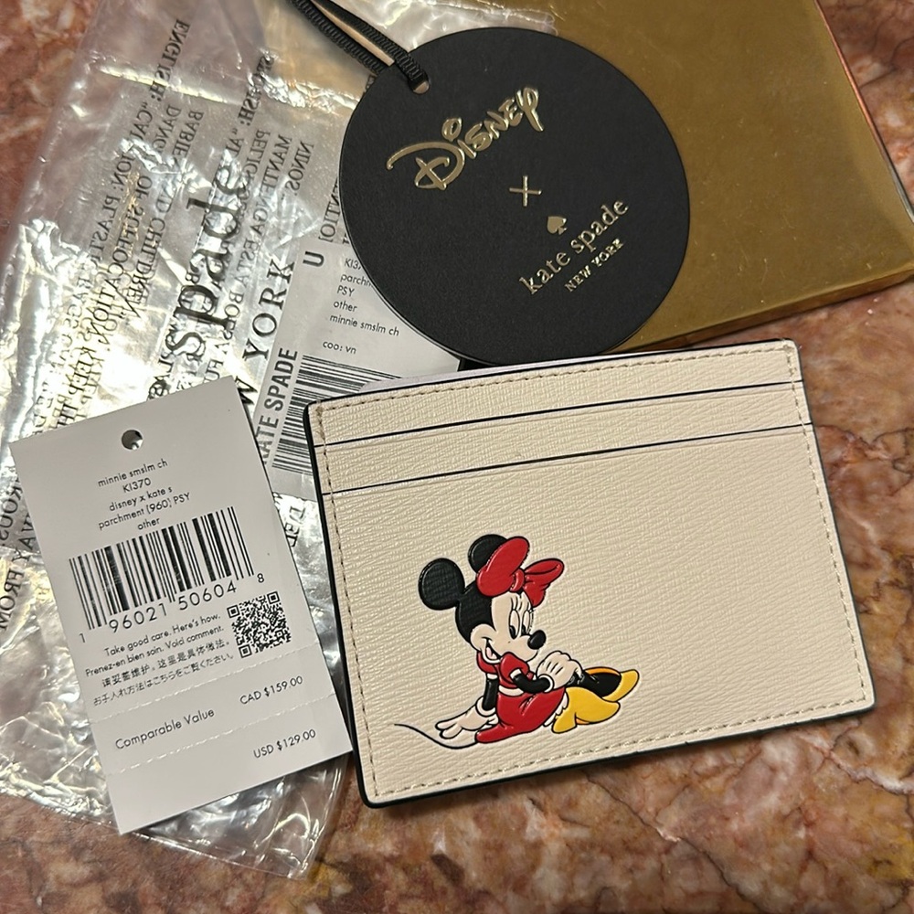 Disney X Kate Spade New York Minnie Small Slim Card Holder